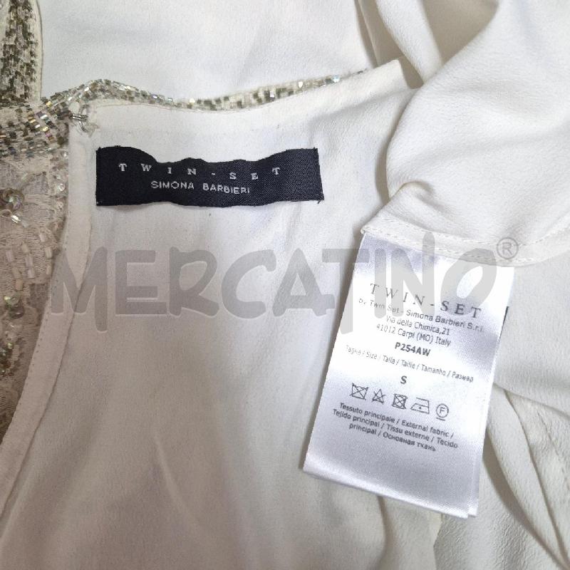 ABITO DONNA TWIN SET BURRO PIZZO E PERLINE  | Mercatino dell'Usato Cervia 5