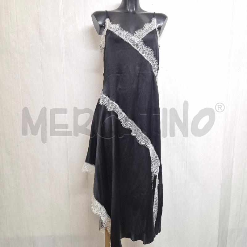 ABITO DONNA TWIN SET NERO PIZZO BIANCO MISTO SETA | Mercatino dell'Usato Cervia 1