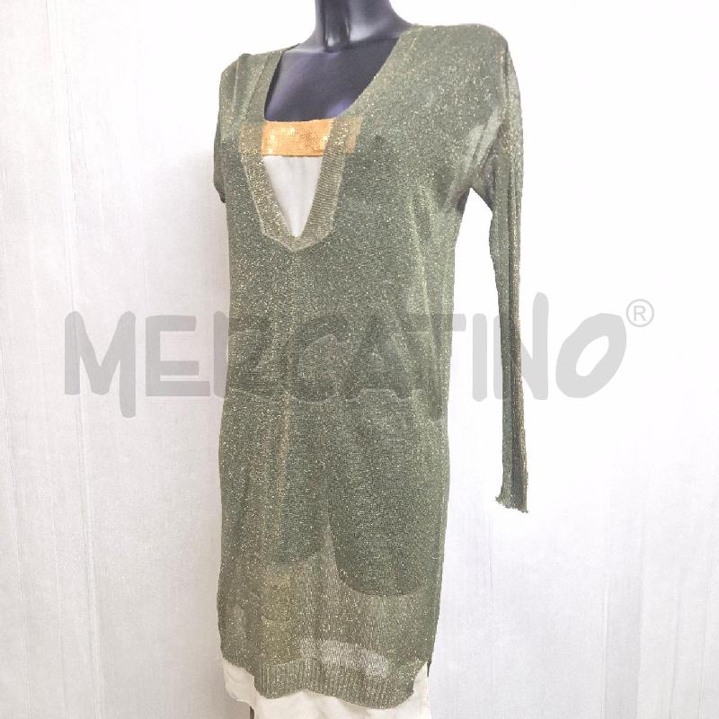 ABITO DONNA XETRA VERDE LKUREX FASCIA PAILLETTES  | Mercatino dell'Usato Cervia 3