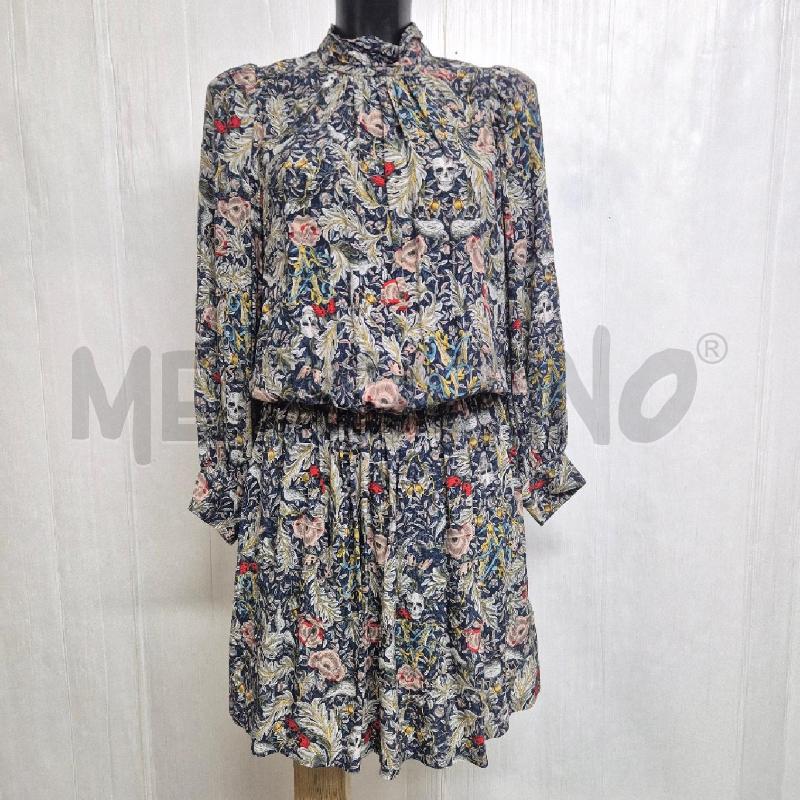 ABITO DONNA ZADIG&VOLTAIRE BLU FLOREALE FIORI E TESCHI | Mercatino dell'Usato Cervia 1