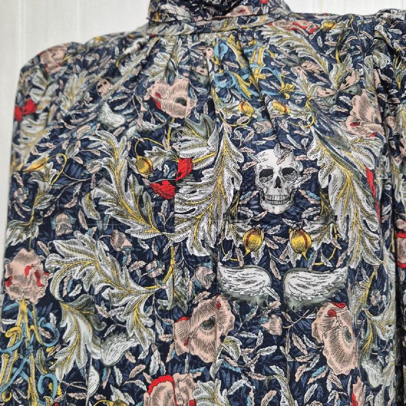 ABITO DONNA ZADIG&VOLTAIRE BLU FLOREALE FIORI E TESCHI | Mercatino dell'Usato Cervia 2