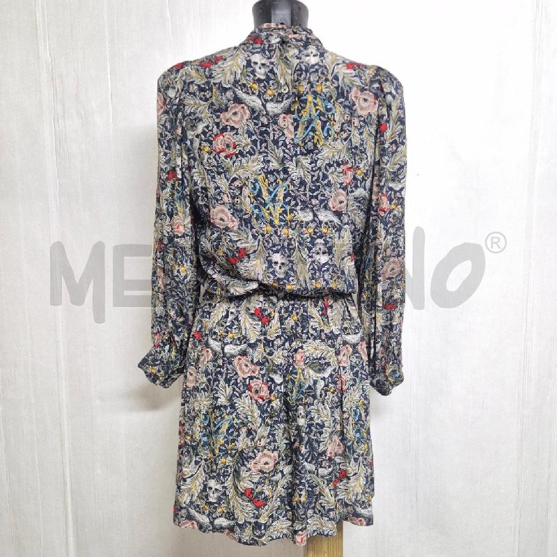 ABITO DONNA ZADIG&VOLTAIRE BLU FLOREALE FIORI E TESCHI | Mercatino dell'Usato Cervia 4