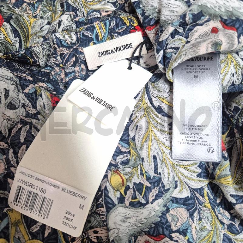ABITO DONNA ZADIG&VOLTAIRE BLU FLOREALE FIORI E TESCHI | Mercatino dell'Usato Cervia 5