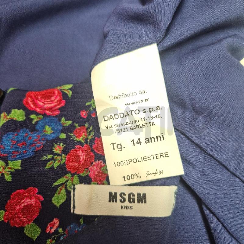 ABITO MSGM BLU ROSE ROSSE | Mercatino dell'Usato Cervia 5