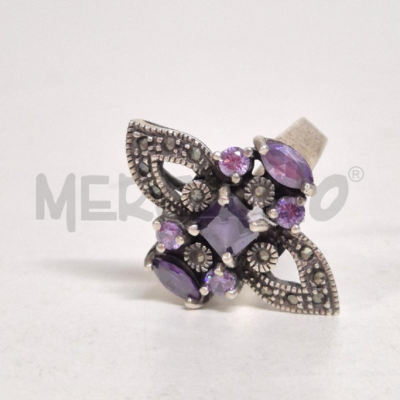 ANELLO DONNA 7 AMETISTE + STRASS | Mercatino dell'Usato Cervia 2