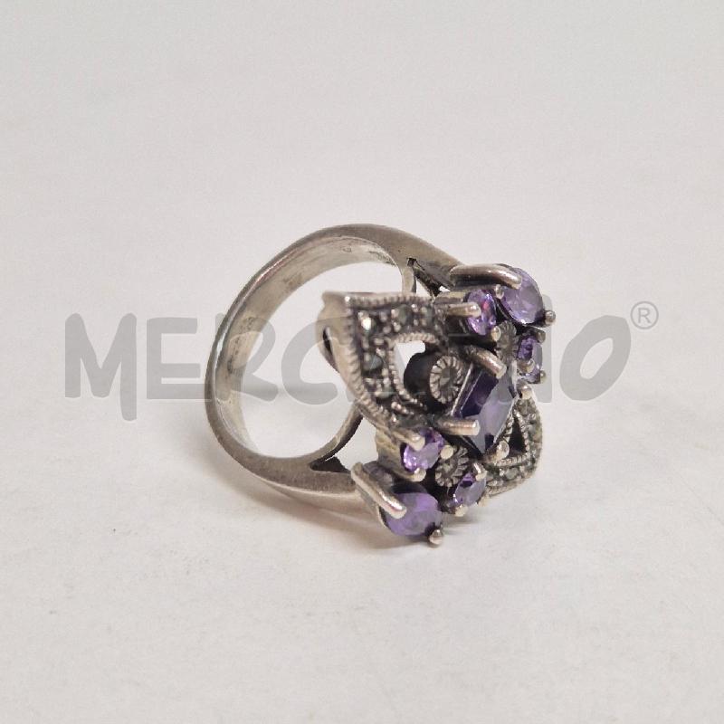 ANELLO DONNA 7 AMETISTE + STRASS | Mercatino dell'Usato Cervia 3