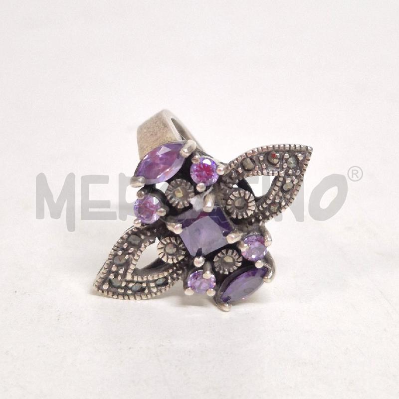 ANELLO DONNA 7 AMETISTE + STRASS | Mercatino dell'Usato Cervia 4