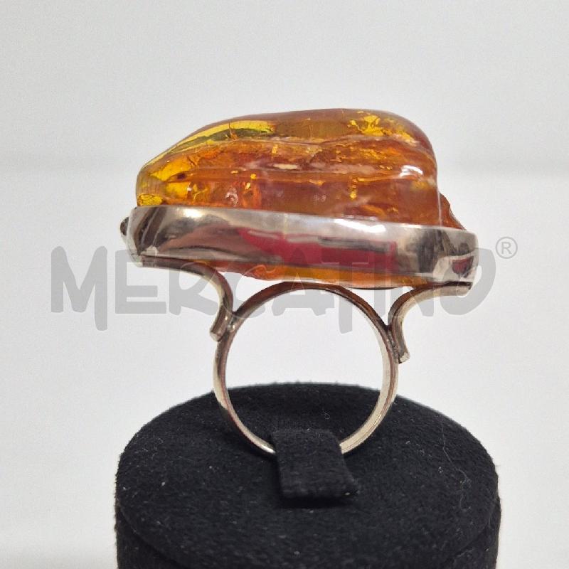 ANELLO DONNA AMBRA RUSSA+RAMO FIORI | Mercatino dell'Usato Cervia 2