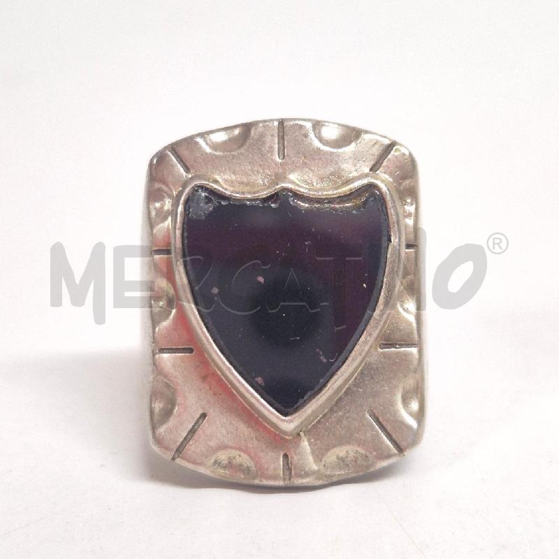 ANELLO DONNA A CON CALCEDONIO FORMA STEMMA | Mercatino dell'Usato Cervia 3