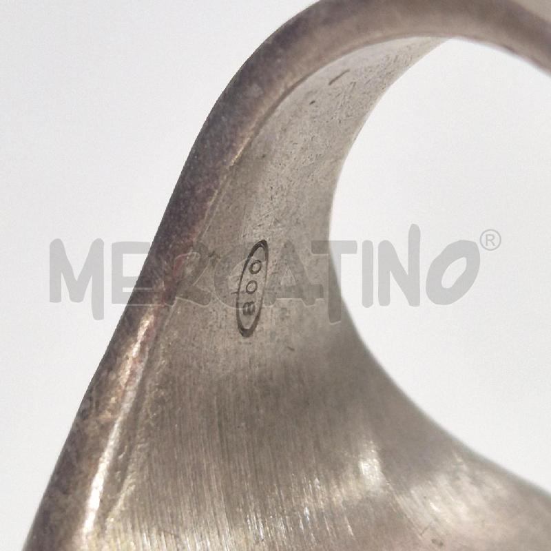 ANELLO DONNA A CON CALCEDONIO FORMA STEMMA | Mercatino dell'Usato Cervia 4
