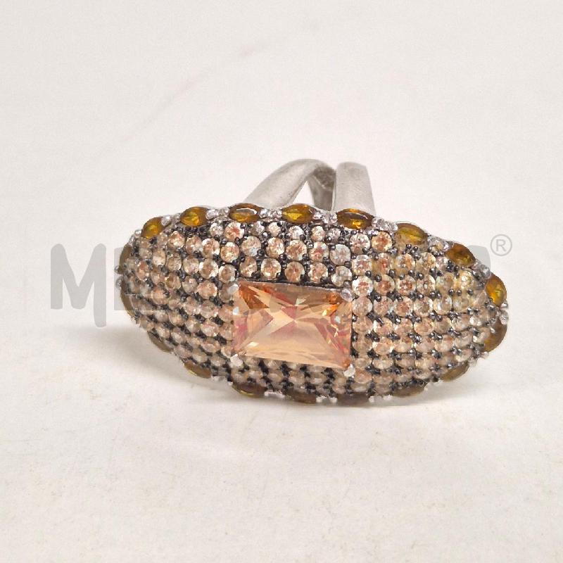 ANELLO DONNA OVALE QUARZO CITRINO + STRASS | Mercatino dell'Usato Cervia 1