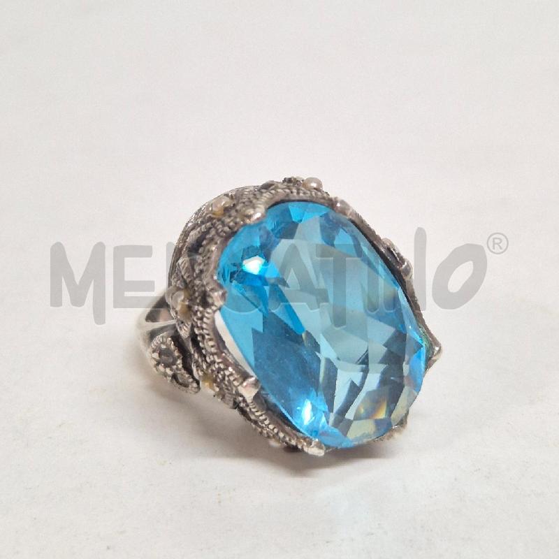 ANELLO DONNA TOPAZIO LAVORAZIONE CORONA | Mercatino dell'Usato Cervia 1