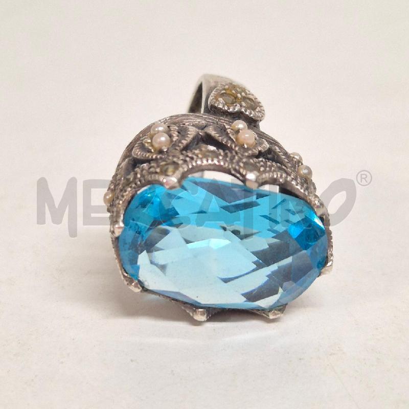ANELLO DONNA TOPAZIO LAVORAZIONE CORONA | Mercatino dell'Usato Cervia 4