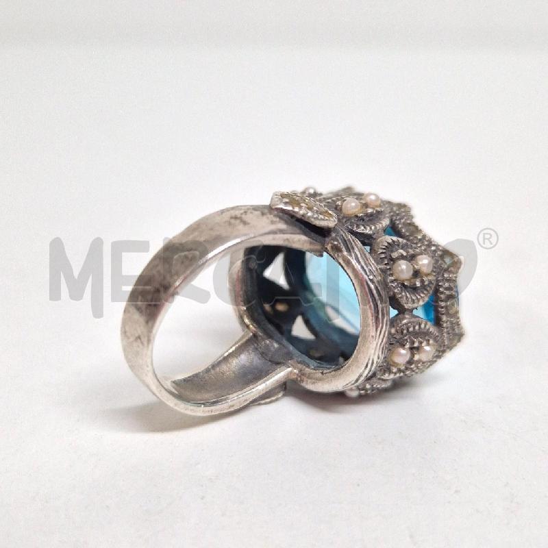 ANELLO DONNA TOPAZIO LAVORAZIONE CORONA | Mercatino dell'Usato Cervia 5