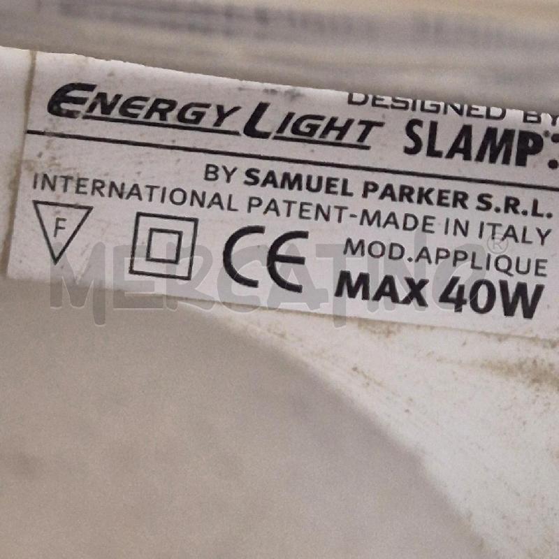 APPLIQUE ENERGY LIGHT SLAMP BY SAMUEL PARKER | Mercatino dell'Usato Cervia 4