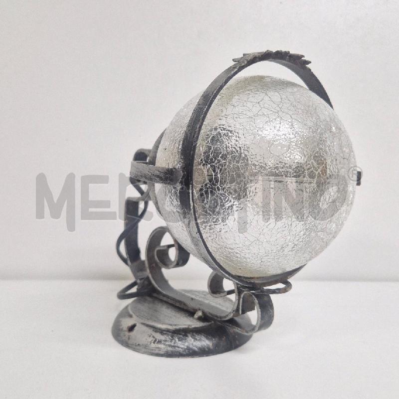 APPLIQUE FERRO BATTUTO PARALUME VETRO ROTONDO | Mercatino dell'Usato Cervia 2