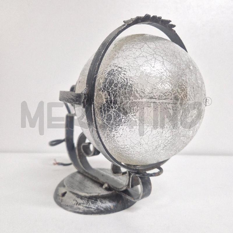 APPLIQUE FERRO BATTUTO PARALUME VETRO ROTONDO | Mercatino dell'Usato Cervia 4