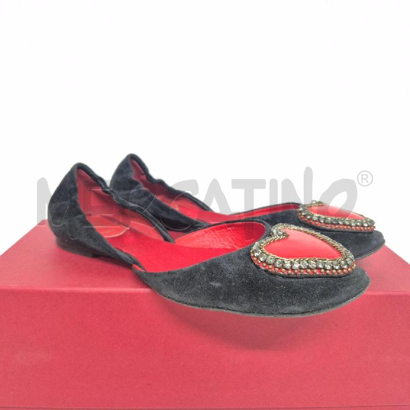 BALLERINA VIVIER NERE CUORE STRASS | Mercatino dell'Usato Cervia 1