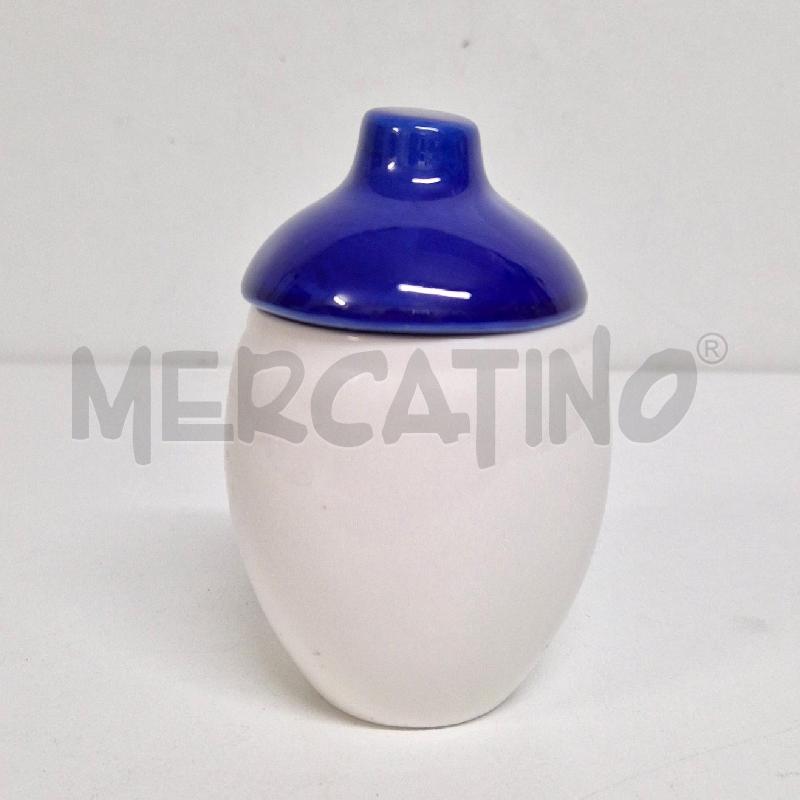 BARATTOLINO CONTENITORE IN CERAMICA NIVEA CON COPERCHIO | Mercatino dell'Usato Cervia 3