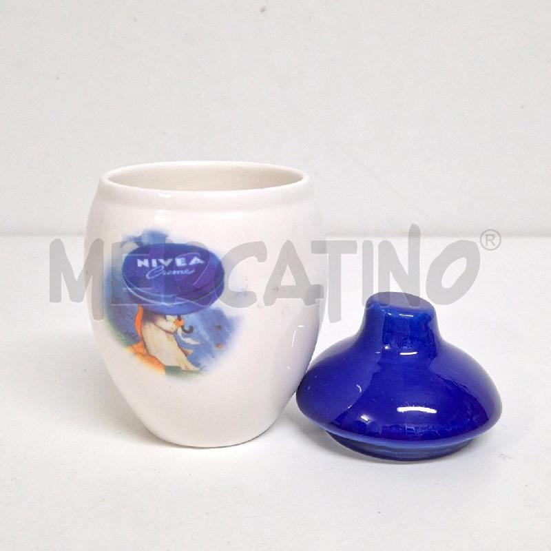 BARATTOLINO CONTENITORE IN CERAMICA NIVEA CON COPERCHIO | Mercatino dell'Usato Cervia 4