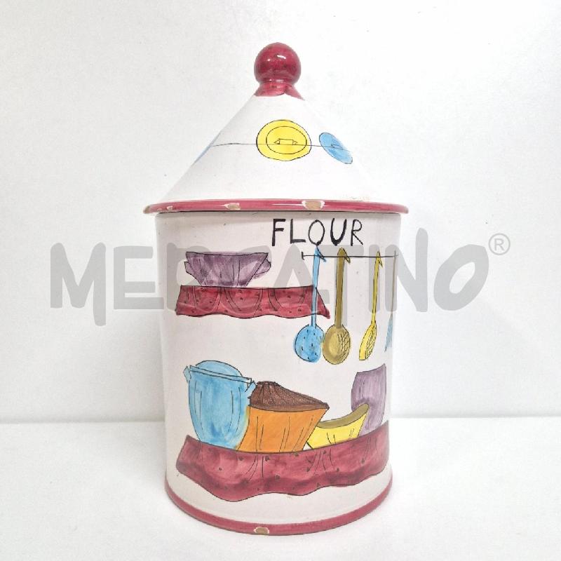 BARATTOLO BIANCO FLOUR SBECCATI H 33 MADE ITALY | Mercatino dell'Usato Cervia 1
