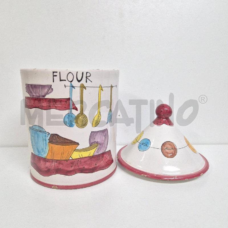 BARATTOLO BIANCO FLOUR SBECCATI H 33 MADE ITALY | Mercatino dell'Usato Cervia 2