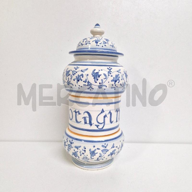 BARATTOLO CERAMICA BORAGINE BIANCO BLU | Mercatino dell'Usato Cervia 1