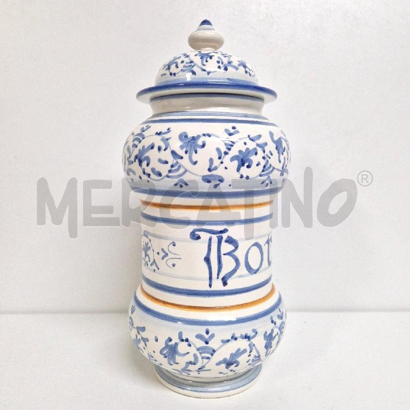BARATTOLO CERAMICA BORAGINE BIANCO BLU | Mercatino dell'Usato Cervia 3