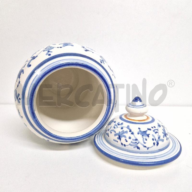 BARATTOLO CERAMICA BORAGINE BIANCO BLU | Mercatino dell'Usato Cervia 4