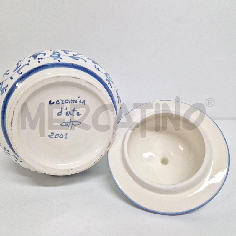 BARATTOLO CERAMICA BORAGINE BIANCO BLU | Mercatino dell'Usato Cervia 5