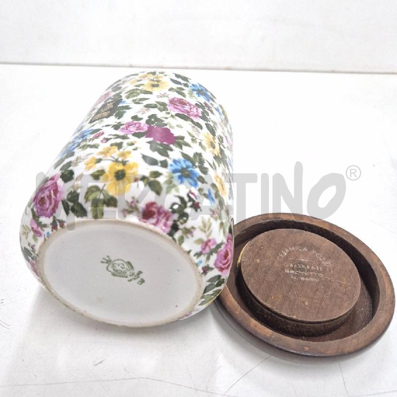 BARATTOLO CERAMICA POZZI BIANCO FIORI | Mercatino dell'Usato Cervia 4