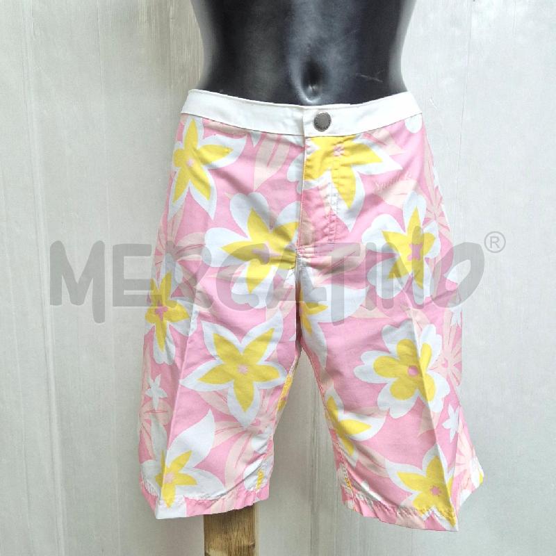 BERMUDA DONNA SUNDEK BIANCHI ROSA FIORI GIALLI | Mercatino dell'Usato Cervia 1