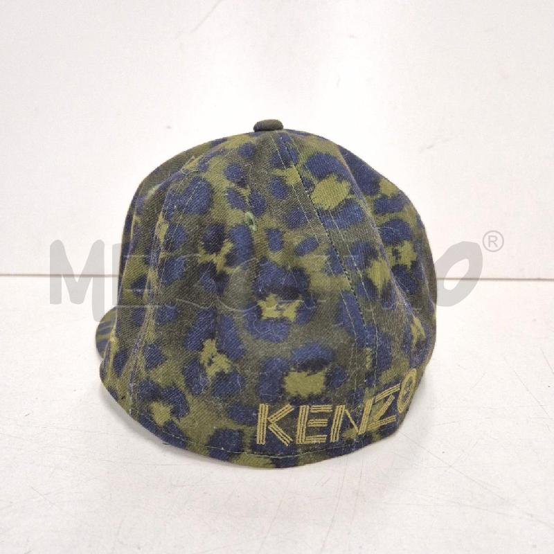 BERRETTO UOMO KENZO VERDE MACULATO BLU | Mercatino dell'Usato Cervia 3