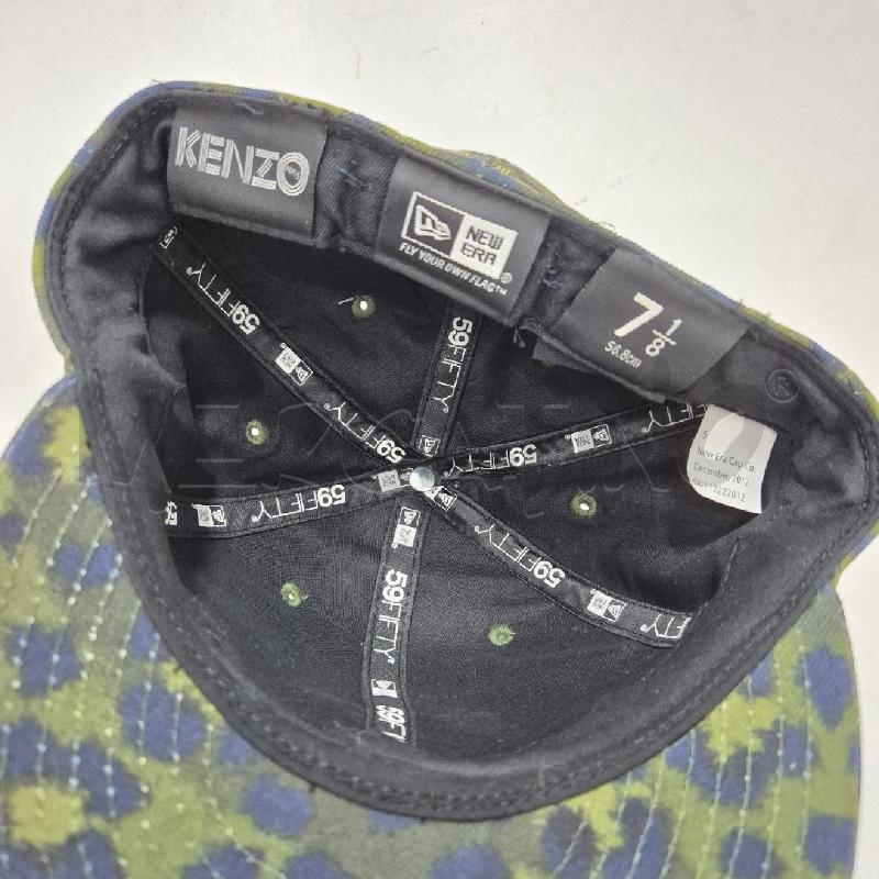 BERRETTO UOMO KENZO VERDE MACULATO BLU | Mercatino dell'Usato Cervia 5