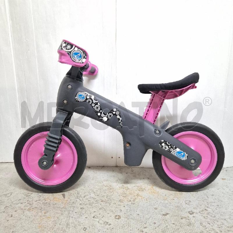 BICICLETTINA BAMBINO SENZA PEDALI BELLELLI NERA ROSA | Mercatino dell'Usato Cervia 1
