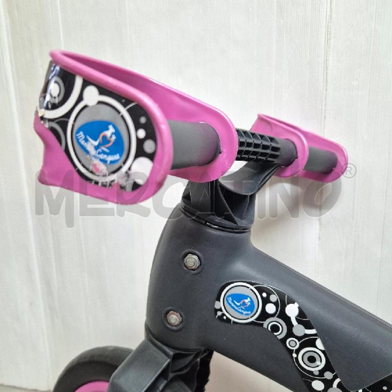 BICICLETTINA BAMBINO SENZA PEDALI BELLELLI NERA ROSA | Mercatino dell'Usato Cervia 3