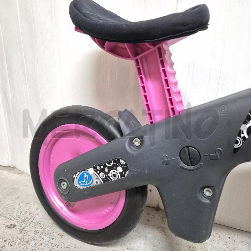 BICICLETTINA BAMBINO SENZA PEDALI BELLELLI NERA ROSA | Mercatino dell'Usato Cervia 5