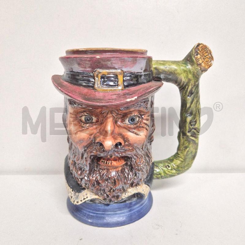 BOCCALE BIRRA F CARLINI UOMO BARBUTO BASE BLU | Mercatino dell'Usato Cervia 1
