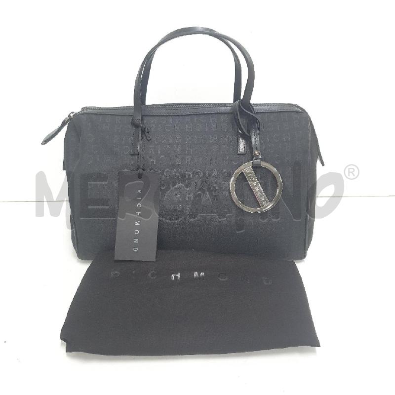 BORSA BAULETTO DONNA RICHMOND NERA STOFFA NUOVA | Mercatino dell'Usato Cervia 1