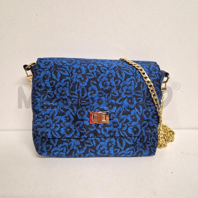 BORSA DONNA ARTIGIANALE TESS BLU+CATENA MARY | Mercatino dell'Usato Cervia 1