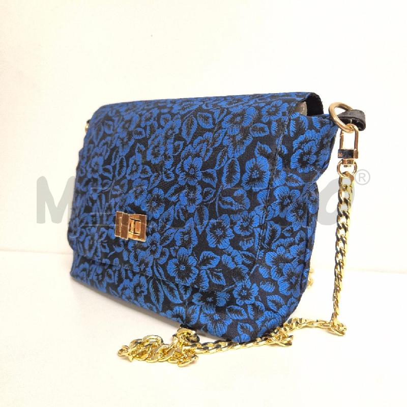 BORSA DONNA ARTIGIANALE TESS BLU+CATENA MARY | Mercatino dell'Usato Cervia 3
