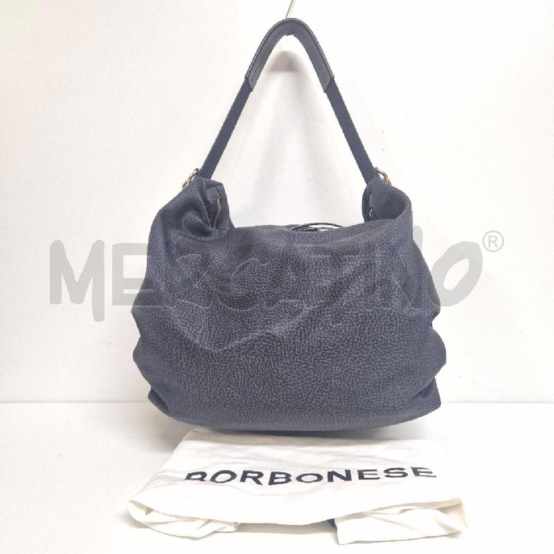 BORSA DONNA A MANO BORBONESE NERA CON TRACOLLA | Mercatino dell'Usato Cervia 1