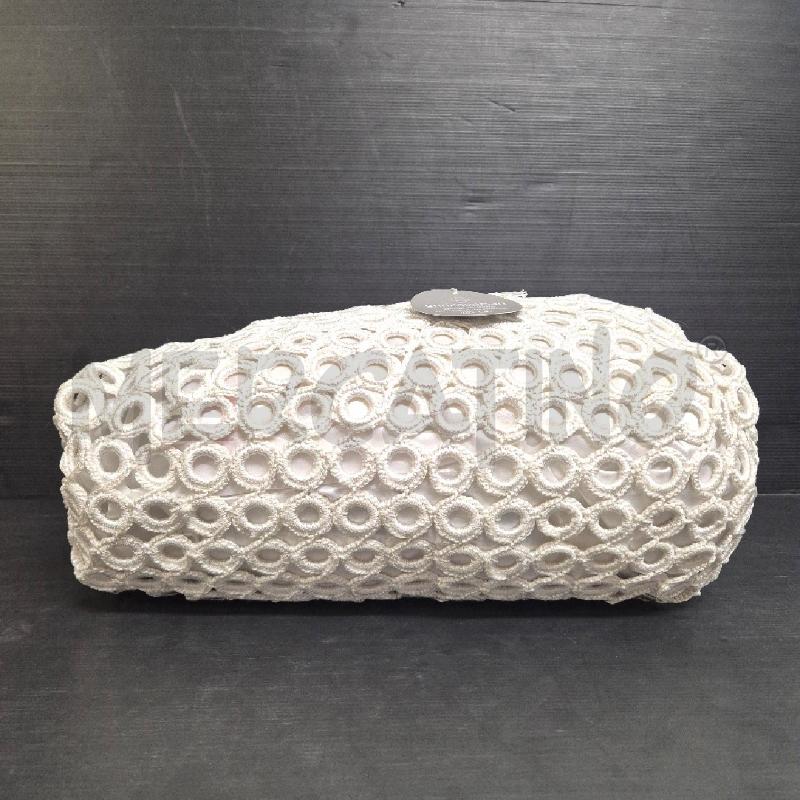 BORSA DONNA BIANCA CERCHI+ MANICO LEGNO VERSARI | Mercatino dell'Usato Cervia 4