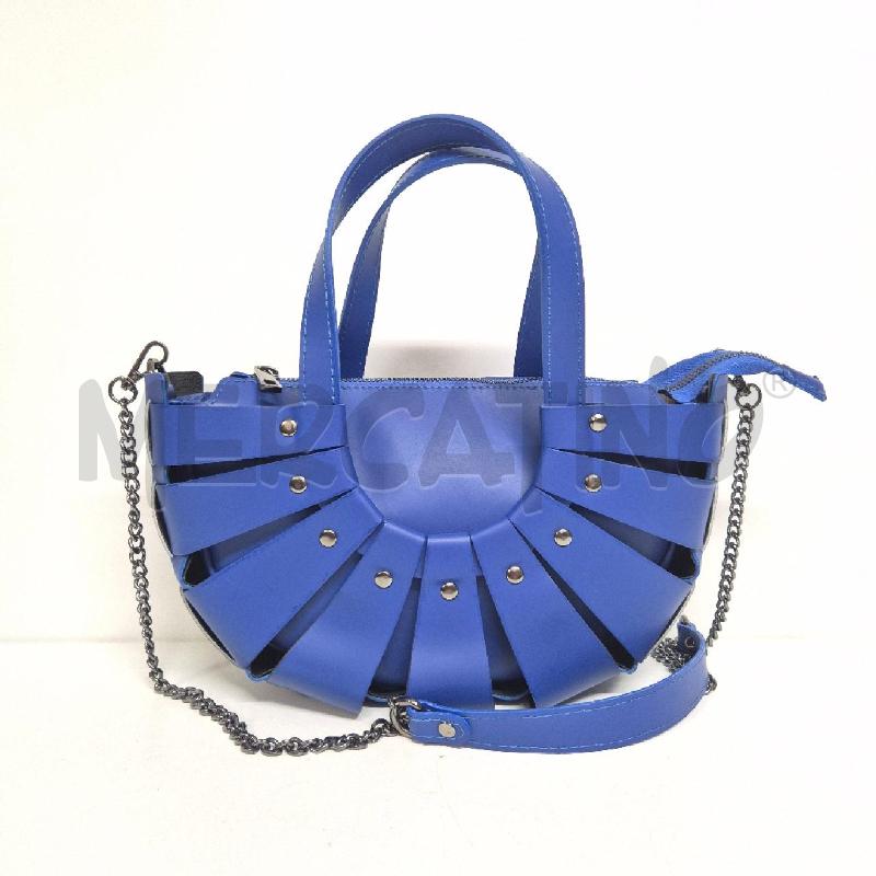BORSA DONNA BLU ELETTRICA IN PELLE | Mercatino dell'Usato Cervia 2