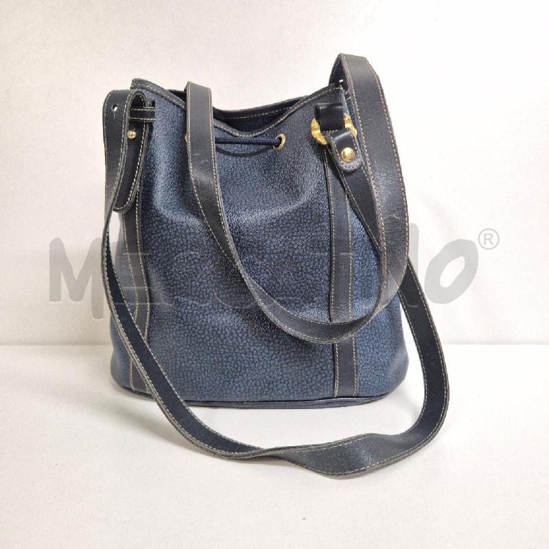 BORSA DONNA BORBONESE BLU A SECCHIELLO | Mercatino dell'Usato Cervia 2