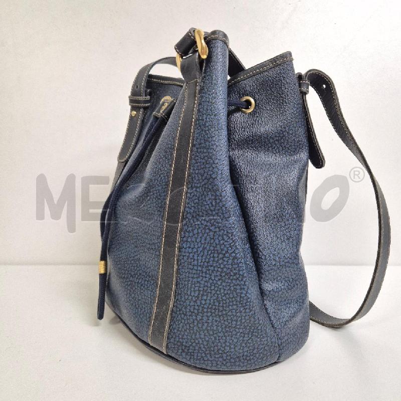BORSA DONNA BORBONESE BLU A SECCHIELLO | Mercatino dell'Usato Cervia 3