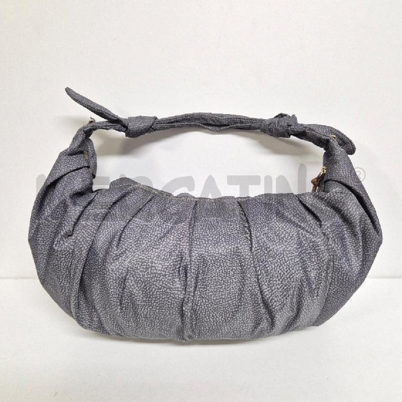 BORSA DONNA BORBONESE HOBO BAG DUNA LARGE ANTRACITE | Mercatino dell'Usato Cervia 2