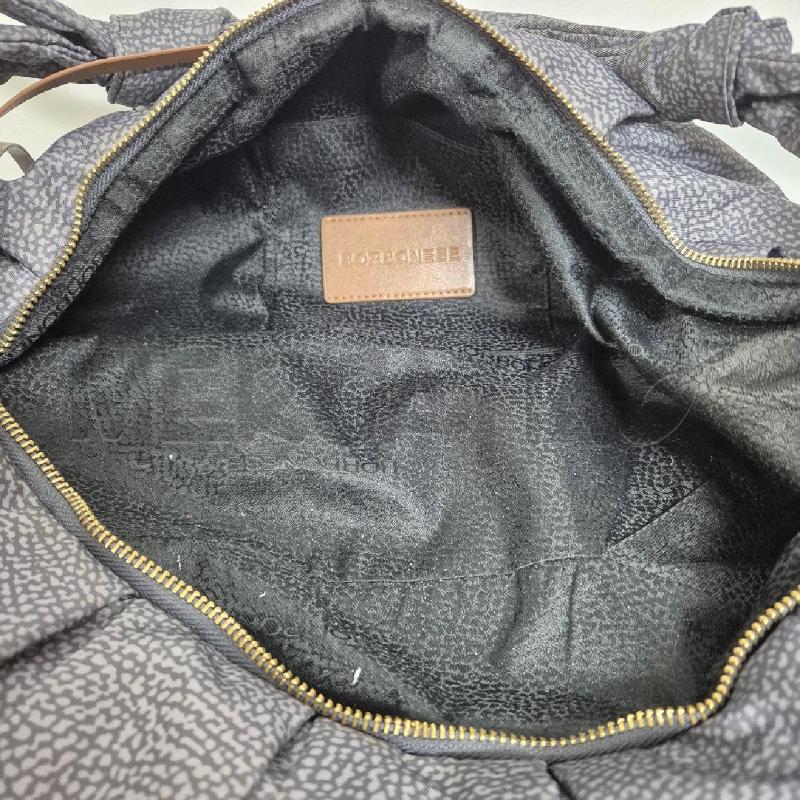 BORSA DONNA BORBONESE HOBO BAG DUNA LARGE ANTRACITE | Mercatino dell'Usato Cervia 5