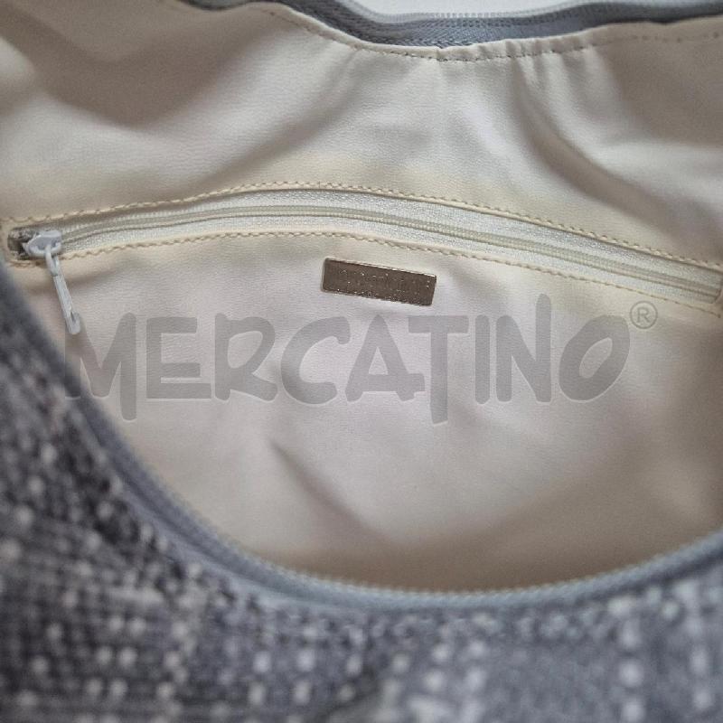 BORSA DONNA BRACCIALINI GRIGIA MELANGE INTRECCIATA | Mercatino dell'Usato Cervia 5