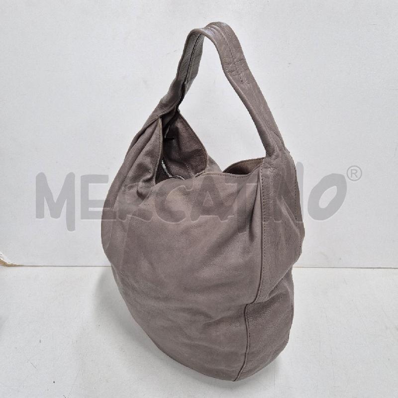 BORSA DONNA CHIARINI GRIGIA PELLE | Mercatino dell'Usato Cervia 3